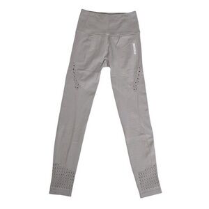 Gymshark Light Gray Seamless Perforated Leggings XS
